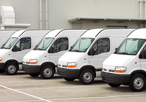 Fleet of vans